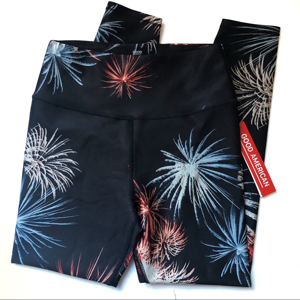 Good American Firework High Waist Ankle Leggings